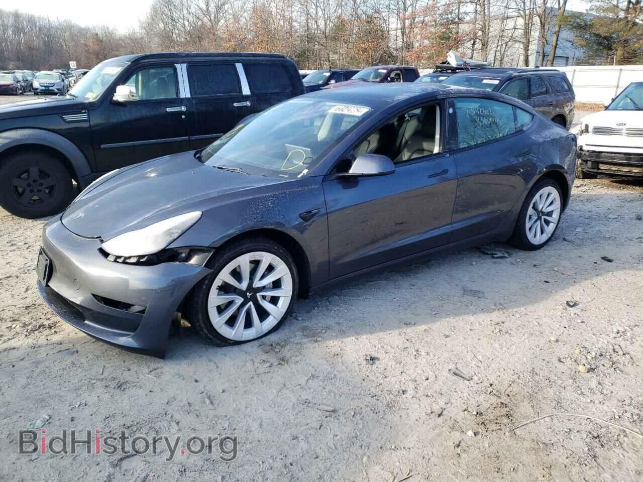 Photo 5YJ3E1EA7NF192077 - TESLA MODEL 3 2022