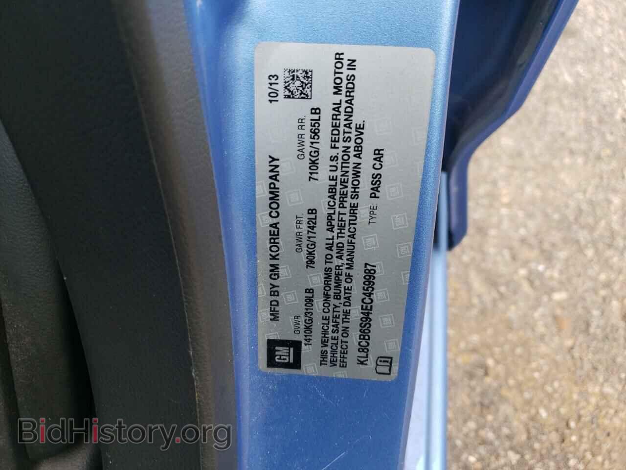 2014 CHEVROLET SPARK - VIN: KL8CB6S94EC459987 - Photo 13