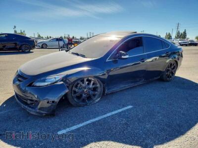 2012 Mazda 6, темно-серый — VIN 1YVHZ8CB8C5M09644, Copart