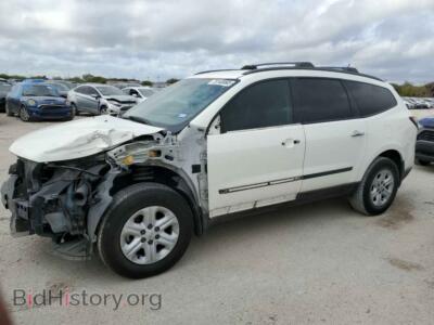 2014 Chevrolet TRAVERSE TRAVERSE L, белый — VIN 1GNKRFKD8EJ128609, Copart