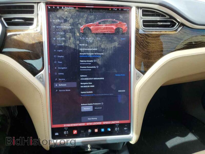 2016 Tesla MODEL S (VIN 5YJSA1E18GF145151) — photo 9 of 12