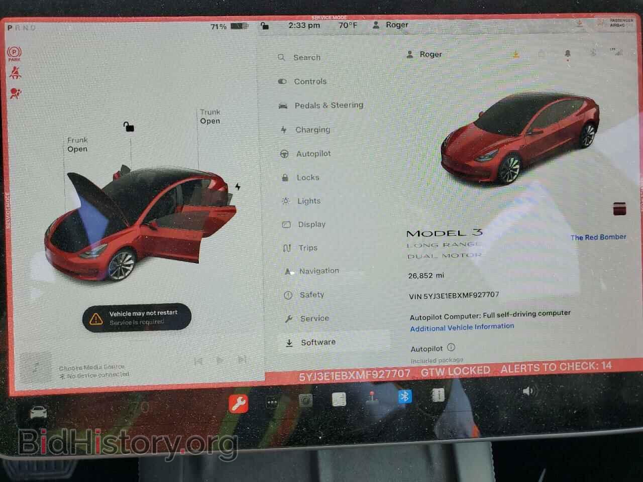 2021 TESLA MODEL 3 - VIN: 5YJ3E1EBXMF927707 - Фото 9