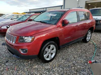2015 Jeep COMPASS Latitude, красный — VIN 1C4NJDEBXFD216587, Copart