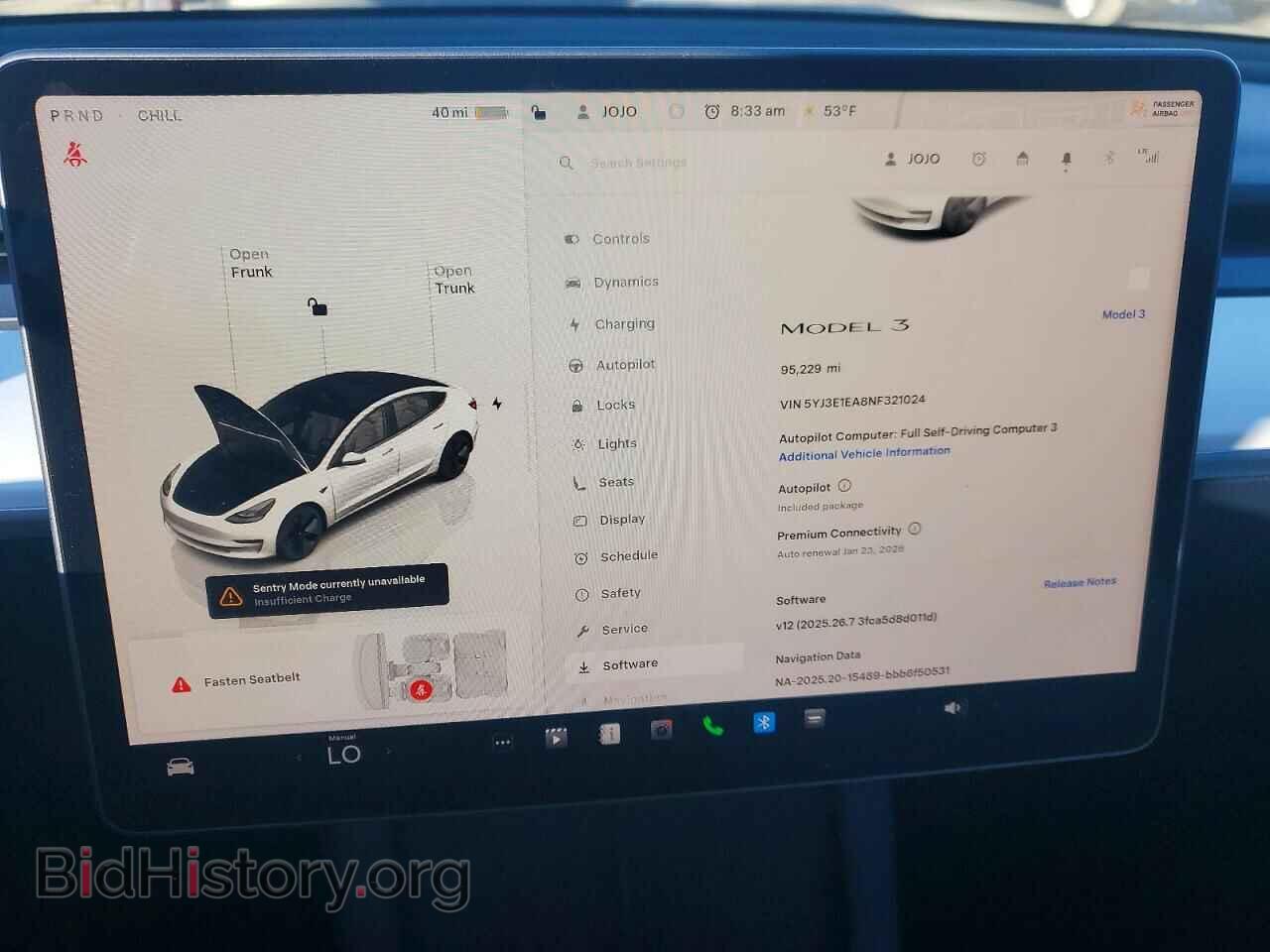 2022 TESLA MODEL 3 - VIN: 5YJ3E1EA8NF321024 - Photo 9