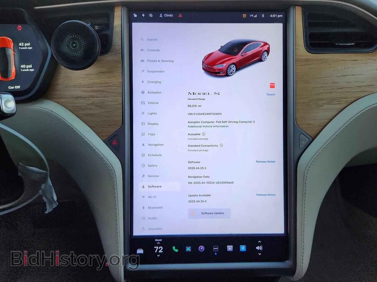 2019 TESLA MODEL S - VIN: 5YJSA1E24KF334011 - Photo 9