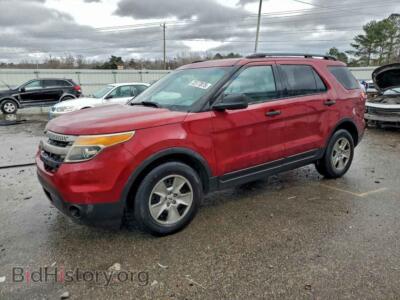 2014 Ford EXPLORER, red — VIN 1FM5K7B85EGC20661, Copart