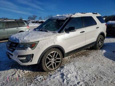 2016 Ford EXPLORER Sport, white — VIN 1FM5K8GT3GGB30320, Copart