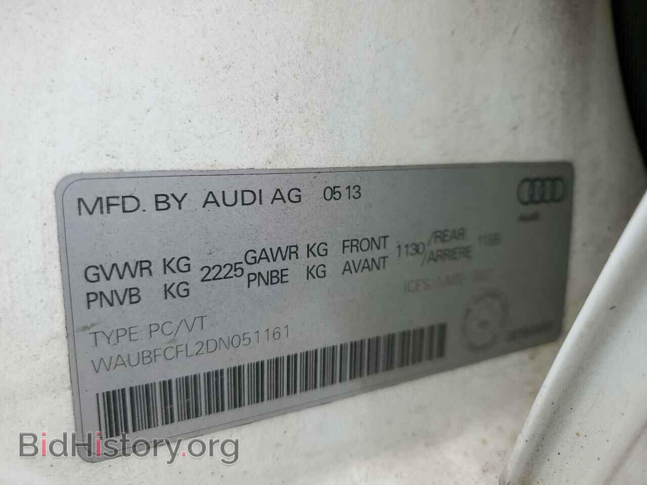 2013 AUDI A4 - VIN: WAUBFCFL2DN051161 - Photo 12