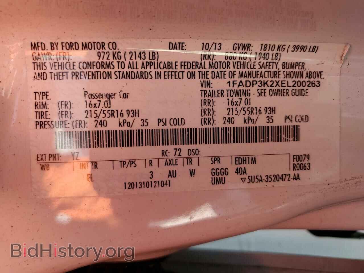 2014 FORD FOCUS - VIN: 1FADP3K2XEL200263 - Фото 13