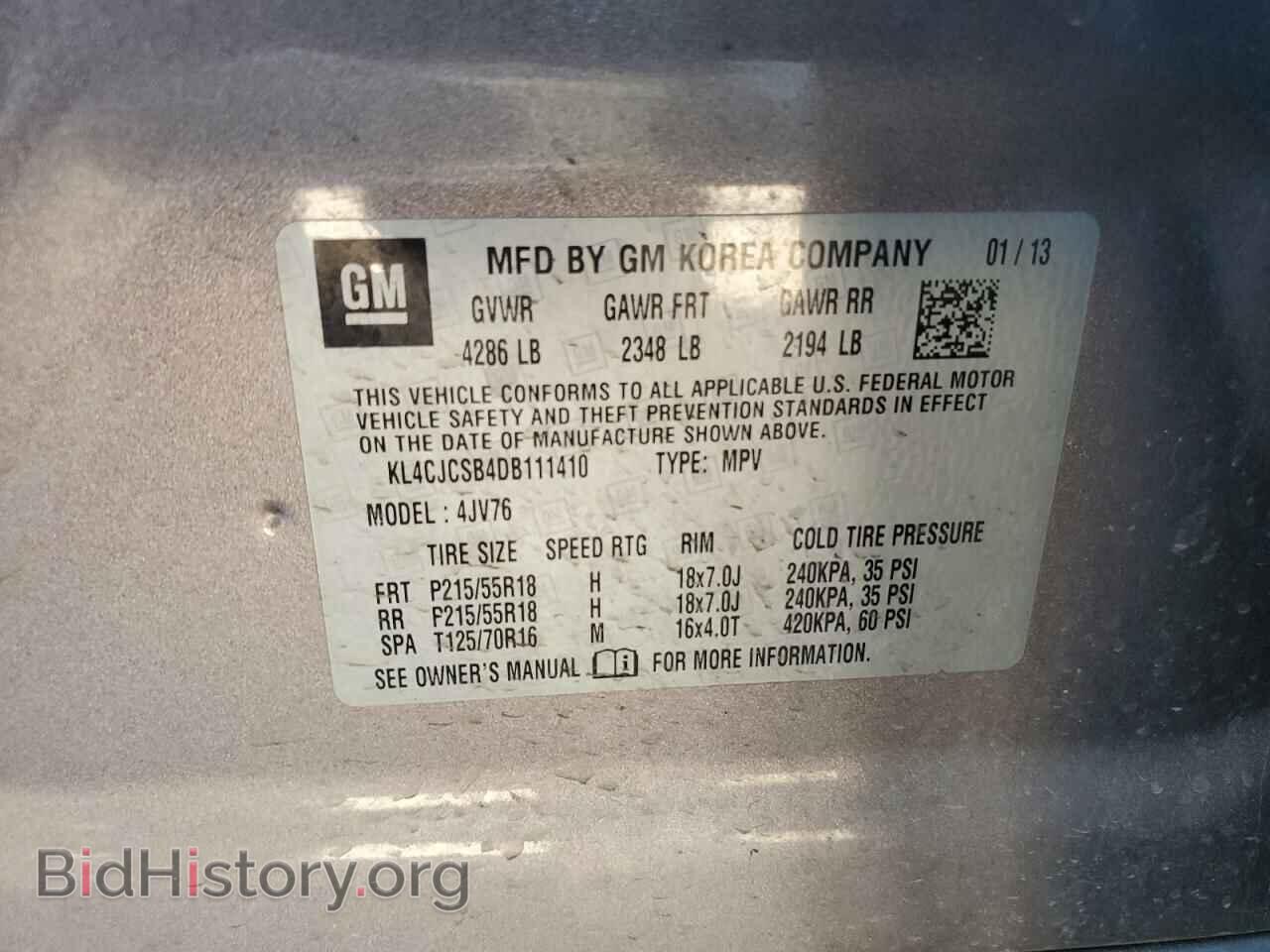 2013 BUICK ENCORE - VIN: KL4CJCSB4DB111410 - Photo 13