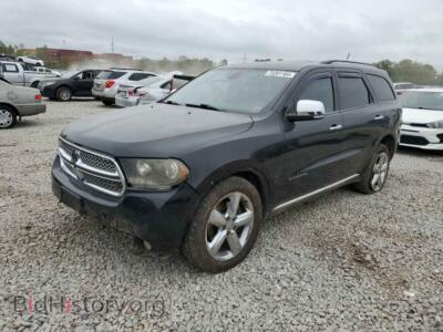 2012 Dodge DURANGO Citadel, black — VIN 1C4SDJET7CC282937, Copart