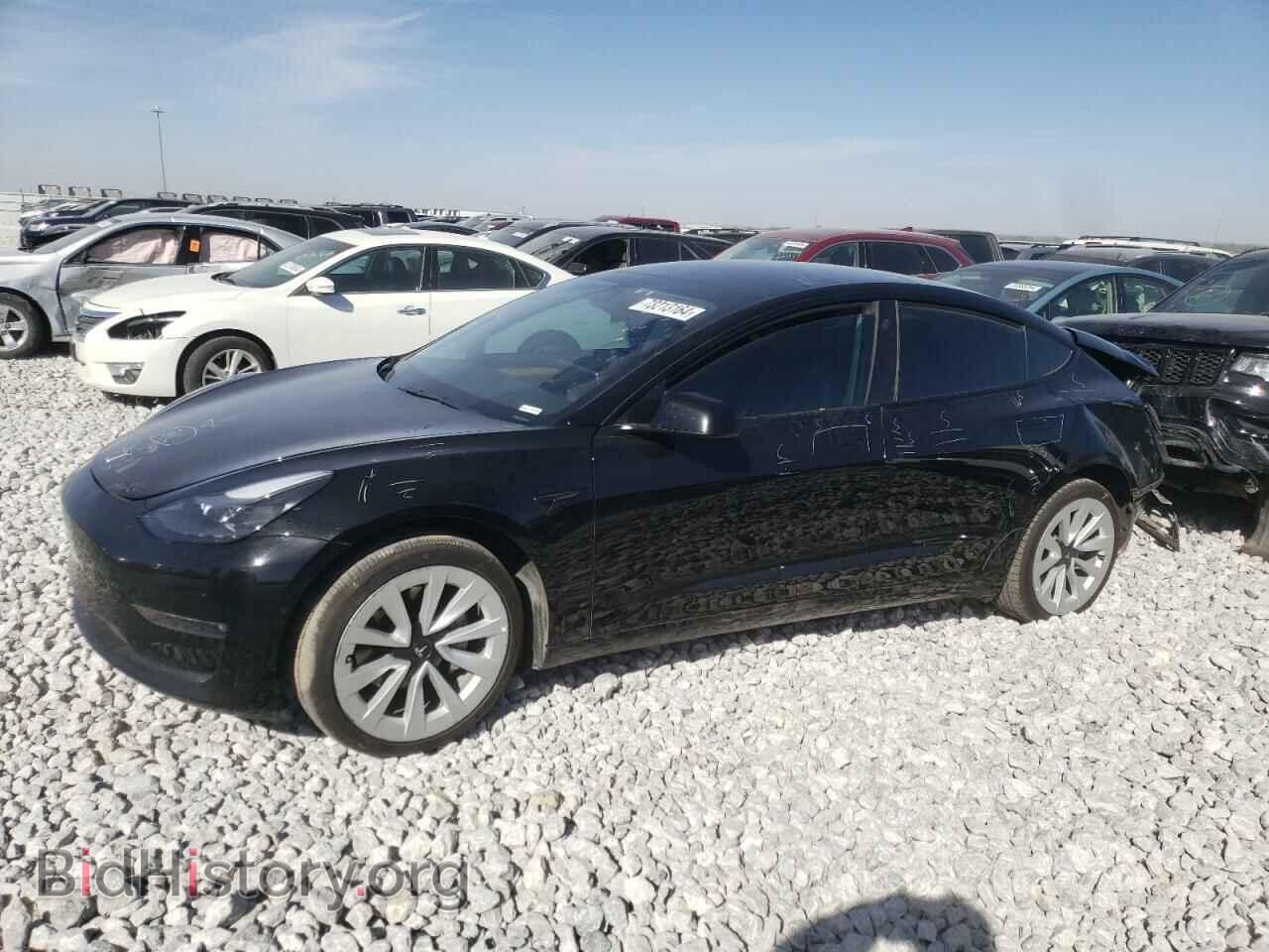 Photo 5YJ3E1EB7NF190399 - TESLA MODEL 3 2022