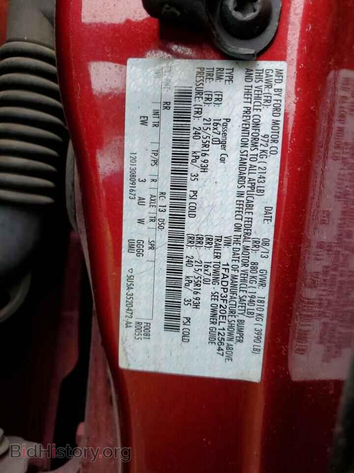 2014 FORD FOCUS - VIN: 1FADP3F20EL125647 - Фото 12