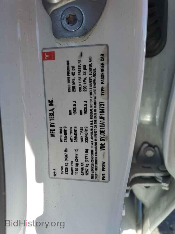 2018 TESLA MODEL 3 - VIN: 5YJ3E1EA1JF164737 - Фото 12