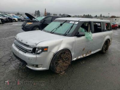2014 Ford FLEX Flex SEL, silver — VIN 2FMGK5C81EBD02857, Copart