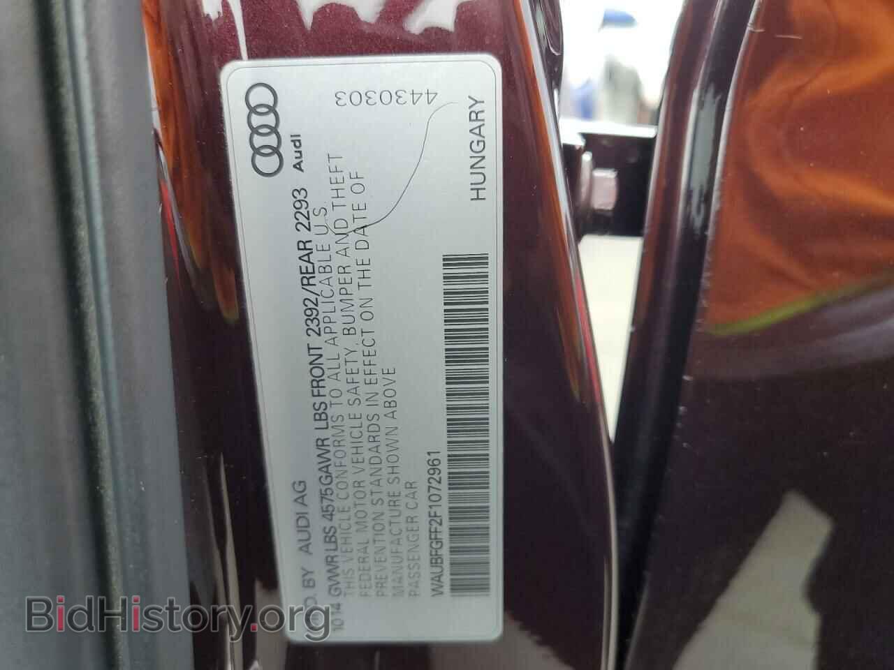 2015 AUDI A3 - VIN: WAUBFGFF2F1072961 - Фото 12