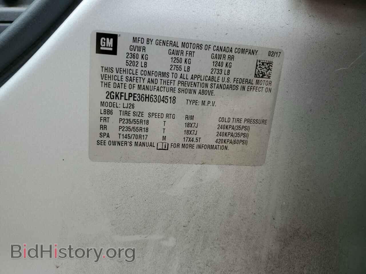 2017 GMC TERRAIN - VIN: 2GKFLPE36H6304518 - Фото 14