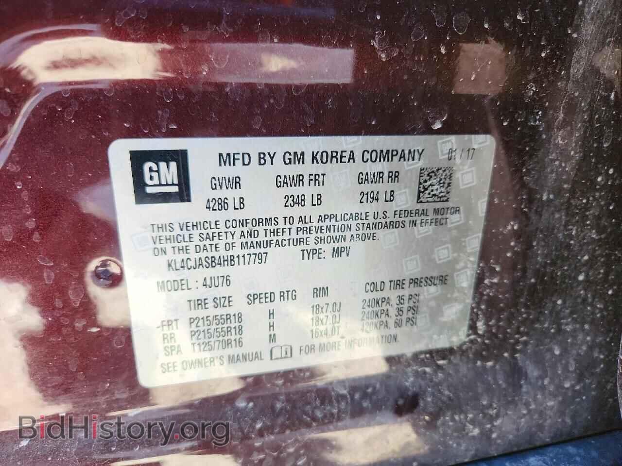 2017 BUICK ENCORE - VIN: KL4CJASB4HB117797 - Photo 13