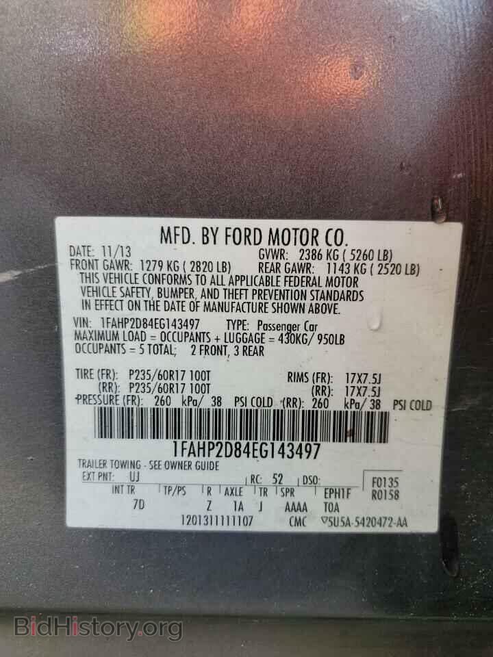 2014 FORD TAURUS - VIN: 1FAHP2D84EG143497 - Photo 13