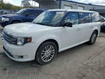 2013 Ford FLEX Flex SEL, белый — VIN 2FMGK5C80DBD37291, Copart