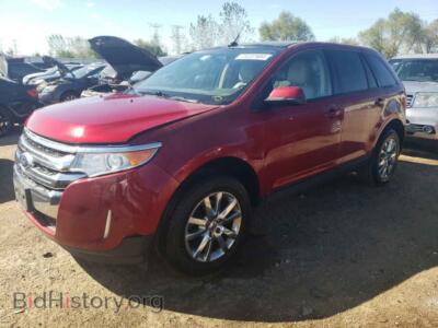 2014 Ford EDGE SEL, красный — VIN 2FMDK3JC8EBB23777, Copart