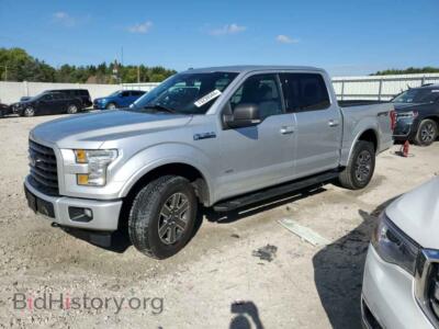2017 Ford F-150 SUPERCREW, silver — VIN 1FTEW1EP2HFC12410, Copart