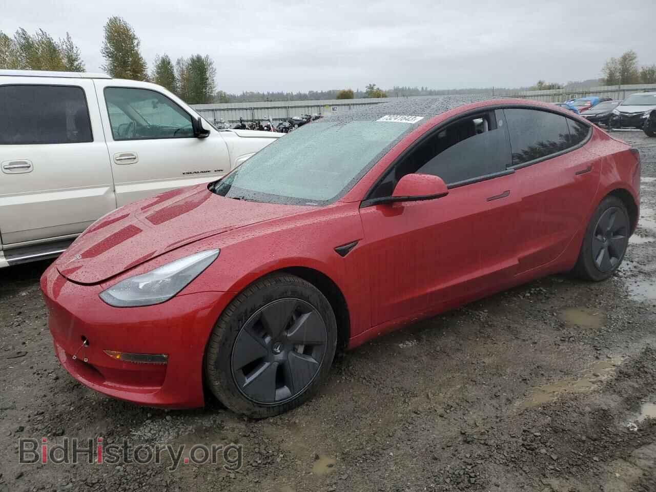 Photo 5YJ3E1EB5MF073712 - TESLA MODEL 3 2021