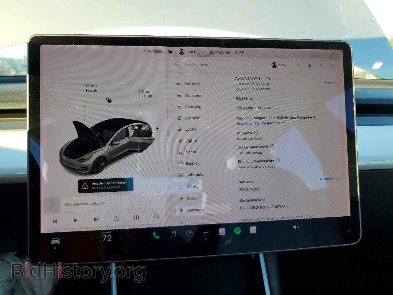 2018 TESLA MODEL 3 - VIN: 5YJ3E1EB6JF074833 - Фото 9