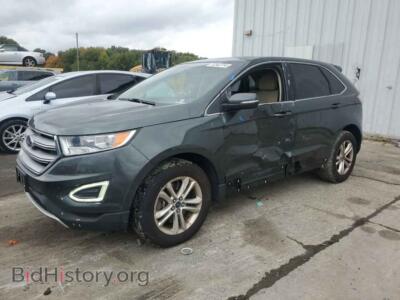 2015 Ford EDGE SEL, зеленый — VIN 2FMTK4J95FBB05230, Copart