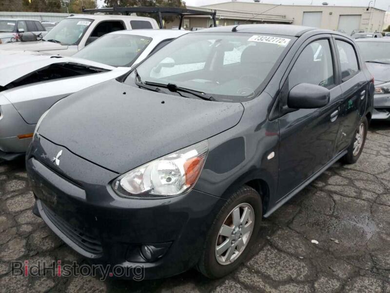2014 Mitsubishi MIRAGE Mirage ES (VIN ML32A4HJ1EH014382) — photo 1 of 12, Copart, damage: side