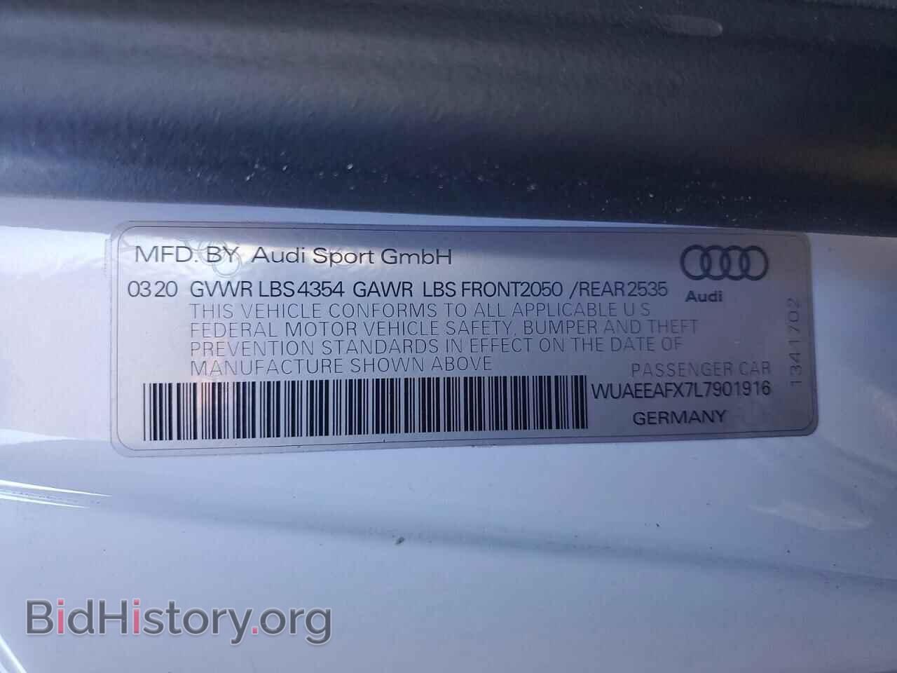 2020 AUDI R8 - VIN: WUAEEAFX7L7901916 - Фото 12