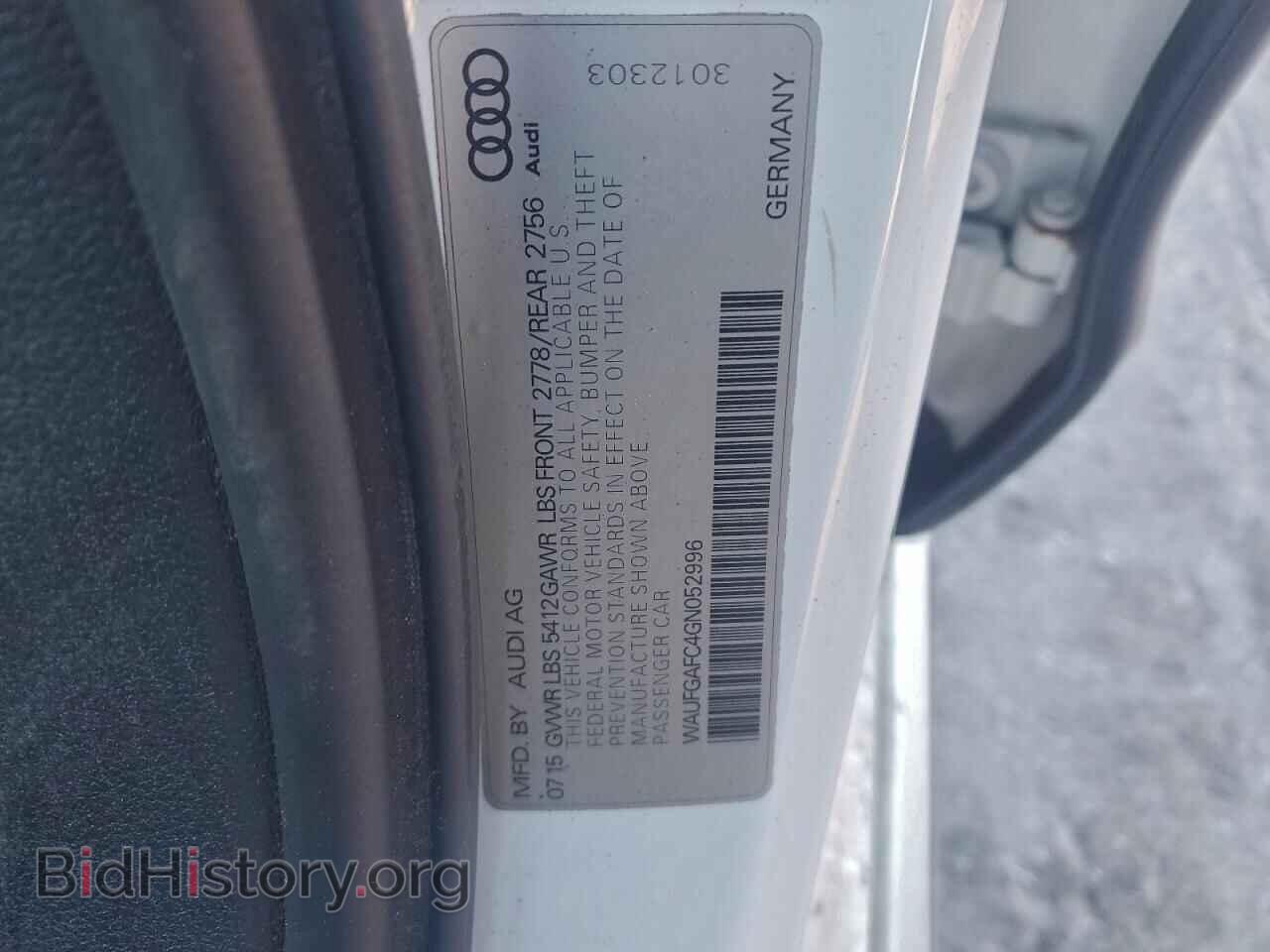 2016 AUDI A6 - VIN: WAUFGAFC4GN052996 - Фото 14