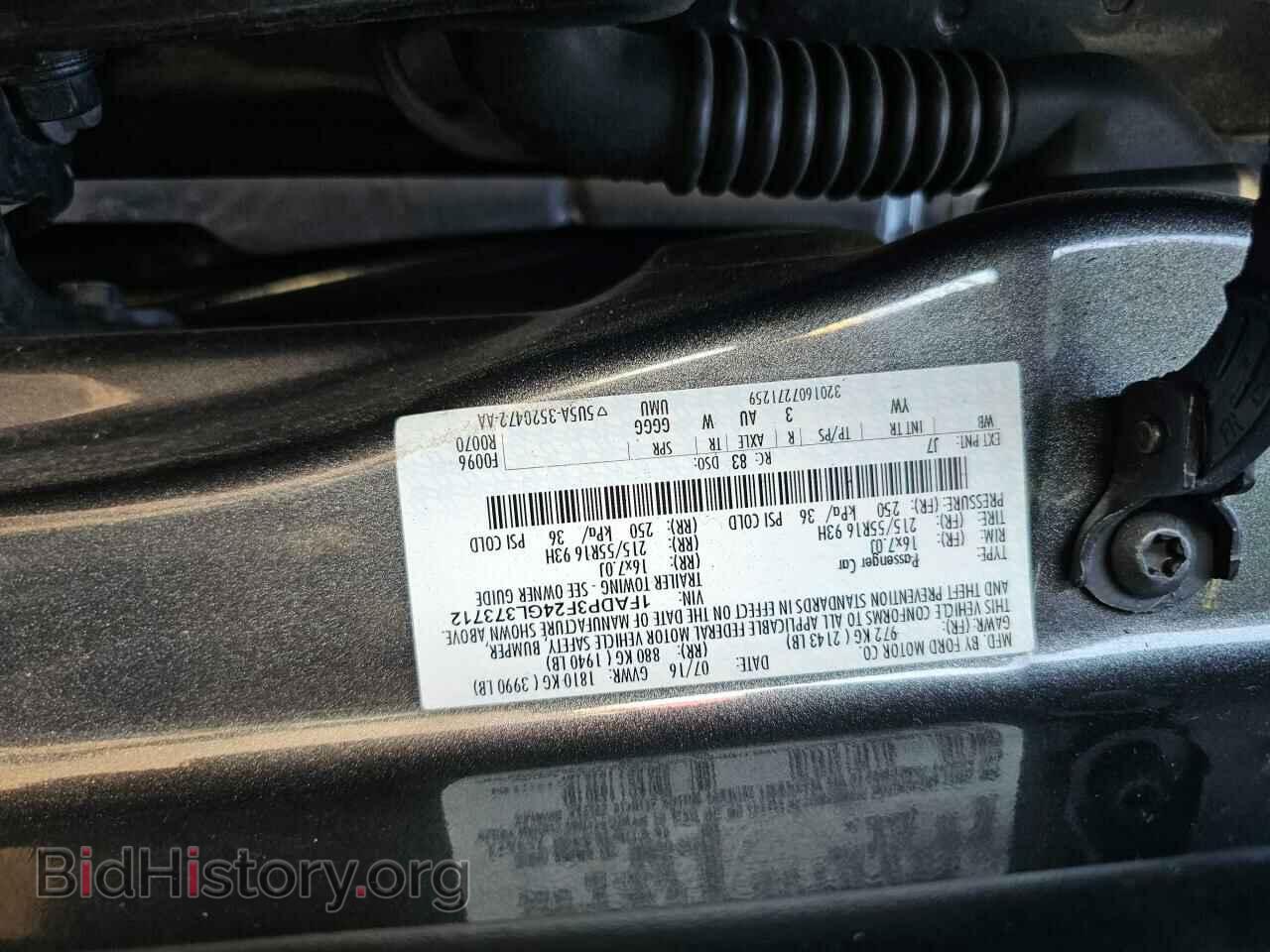 2016 FORD FOCUS - VIN: 1FADP3F24GL373712 - Фото 10