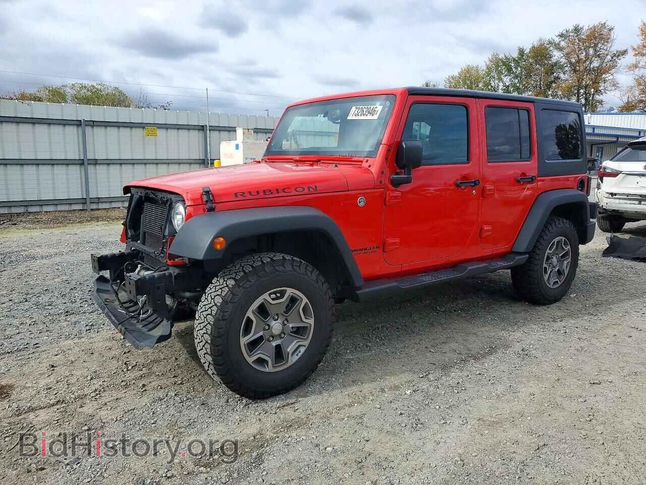 2017 Jeep WRANGLER Rubicon (VIN 1C4BJWFG3HL666275) — фото 1 из 14, Copart, повреждение: передняя часть