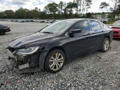 2016 Chrysler 200 Limited, черный — VIN 1C3CCCAB6GN122076, Copart