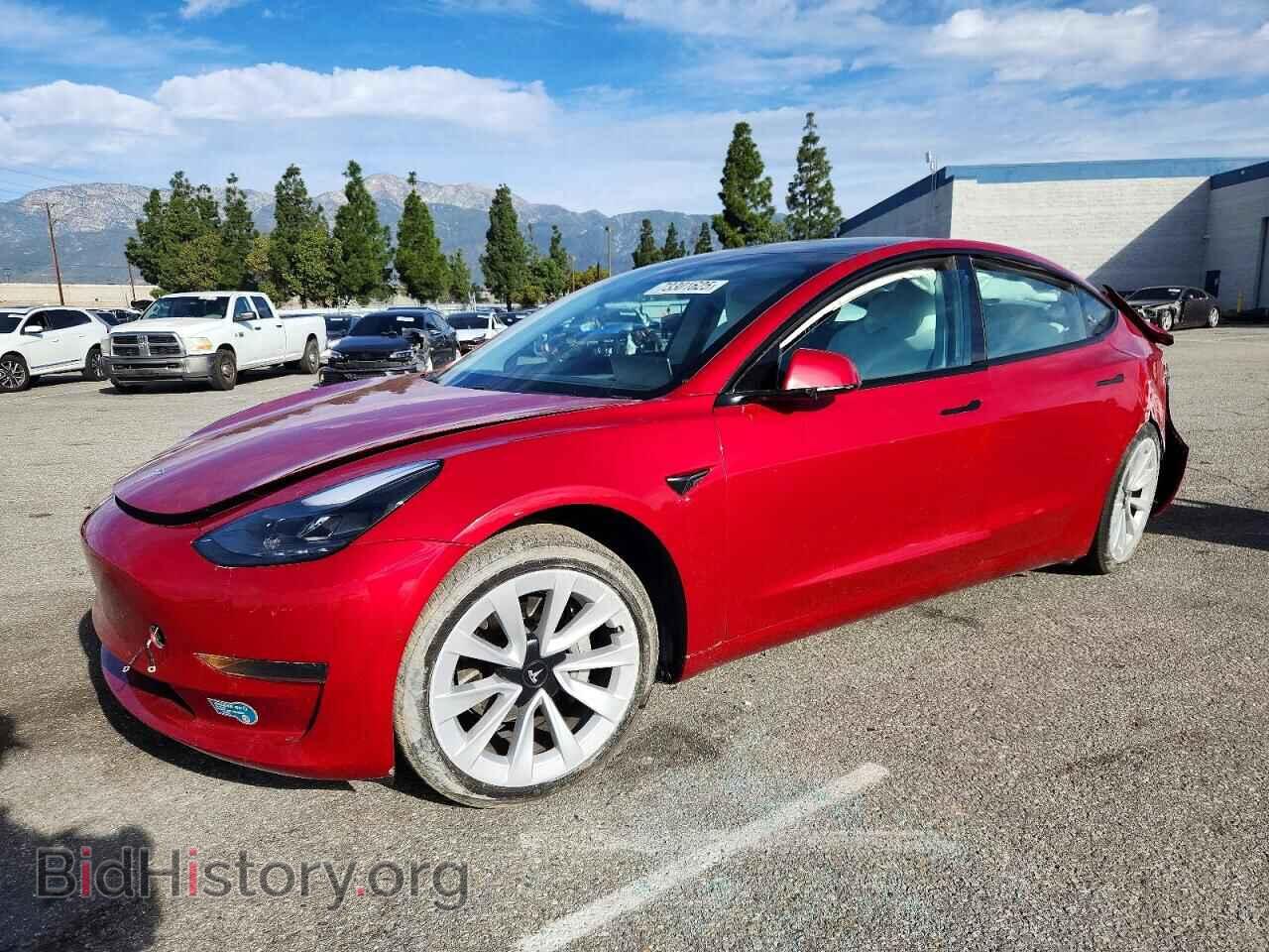 Photo 5YJ3E1EA2MF019257 - TESLA MODEL 3 2021