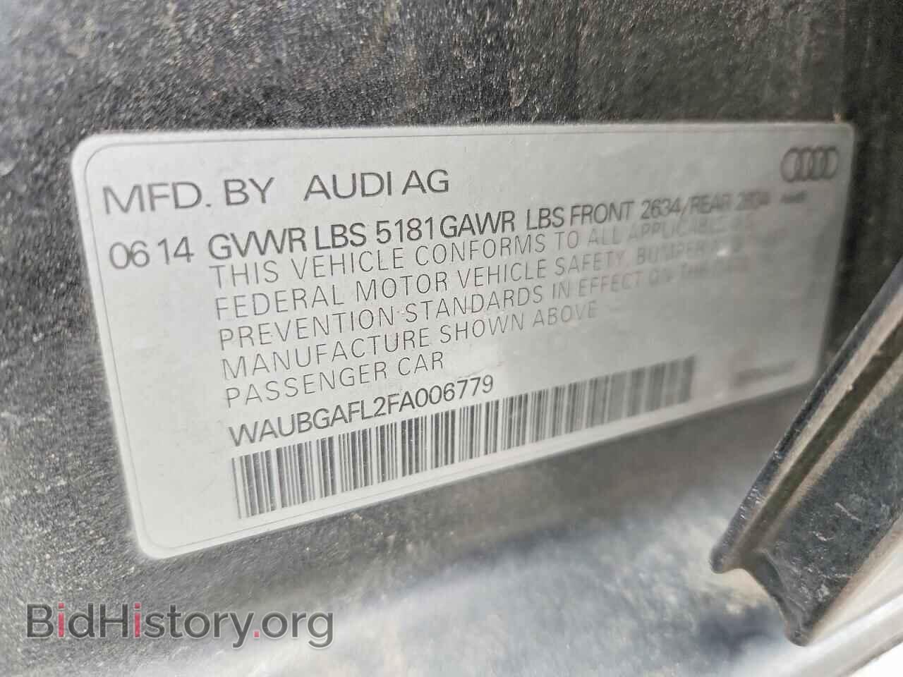 2015 AUDI S4/RS4 - VIN: WAUBGAFL2FA006779 - Фото 12