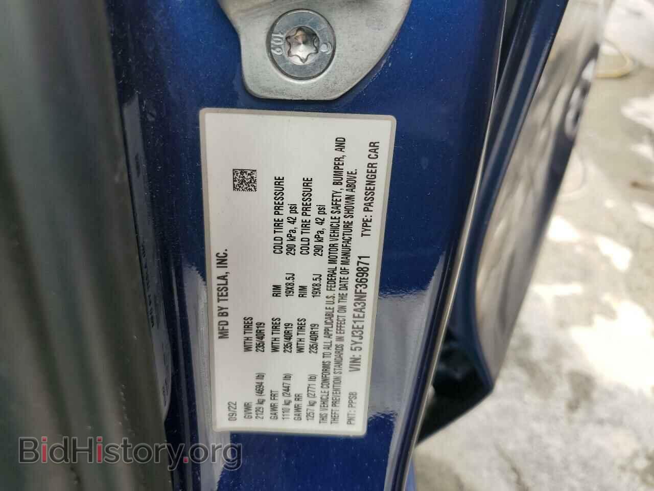 2022 TESLA MODEL 3 - VIN: 5YJ3E1EA3NF369871 - Photo 12