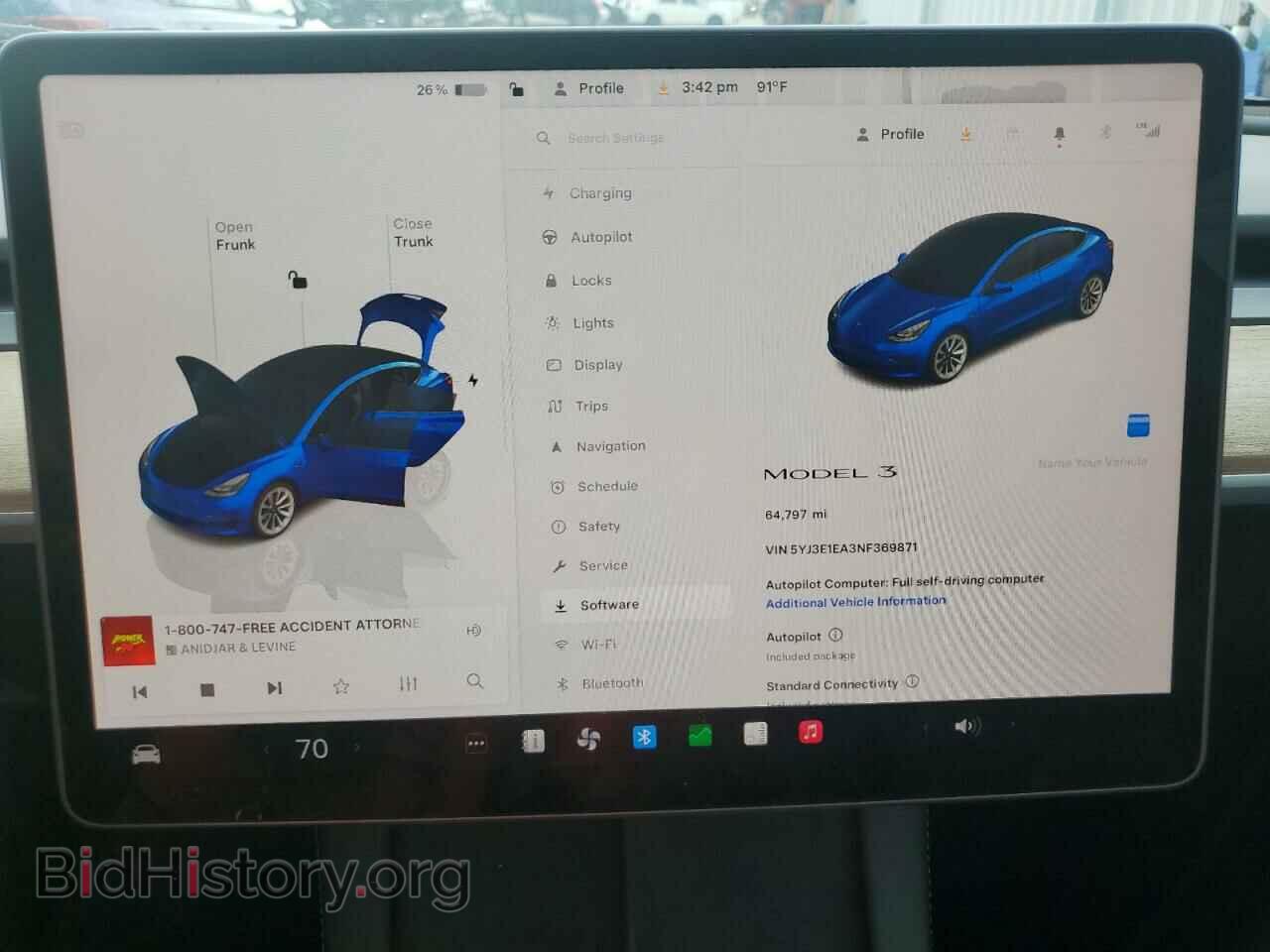 2022 TESLA MODEL 3 - VIN: 5YJ3E1EA3NF369871 - Photo 9