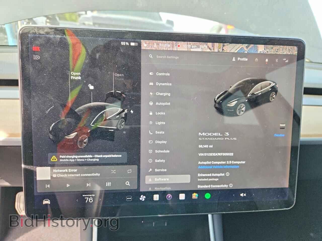 2019 TESLA MODEL 3 - VIN: 5YJ3E1EA7KF305022 - Фото 9