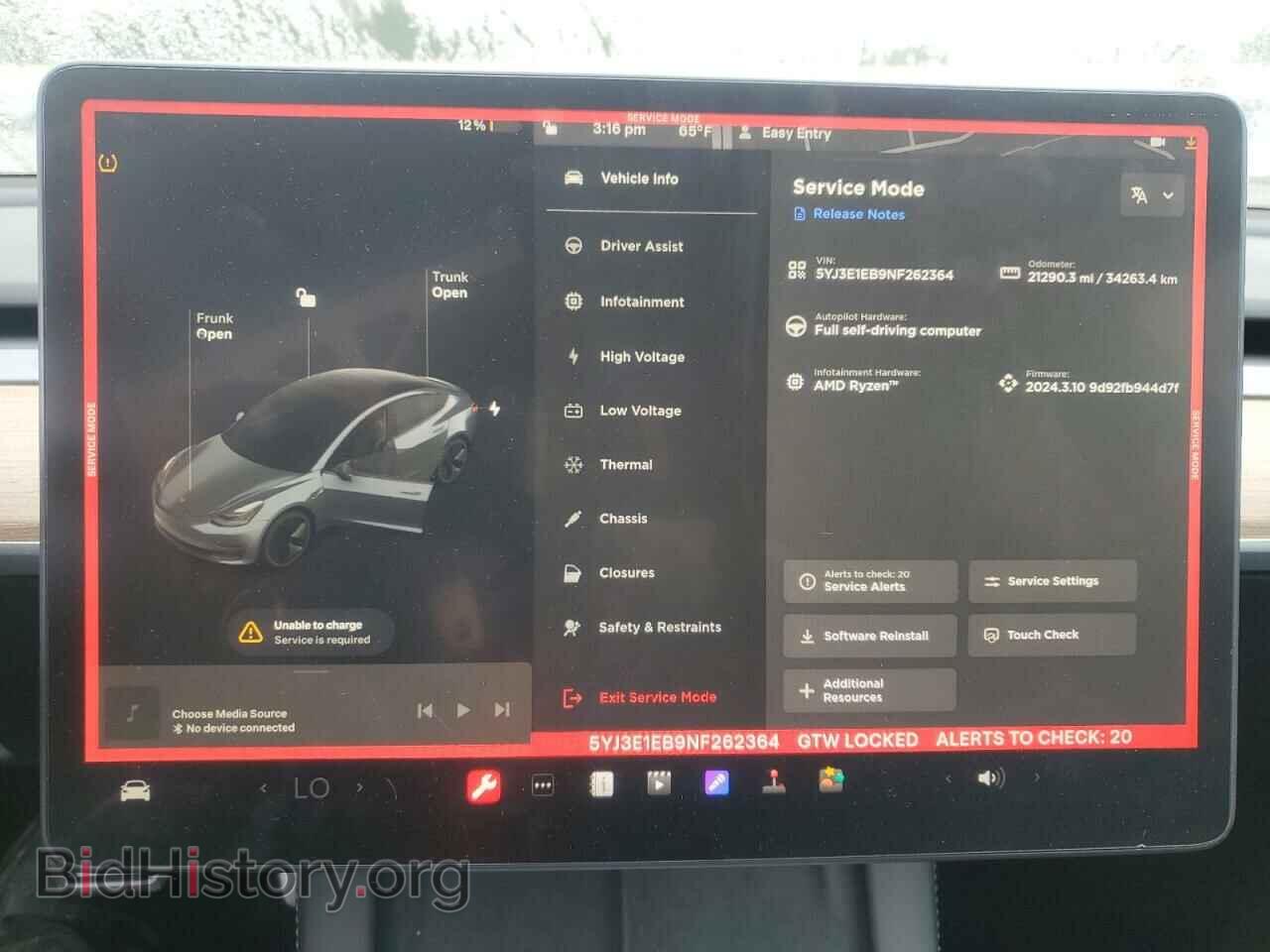 2022 TESLA MODEL 3 - VIN: 5YJ3E1EB9NF262364 - Photo 9