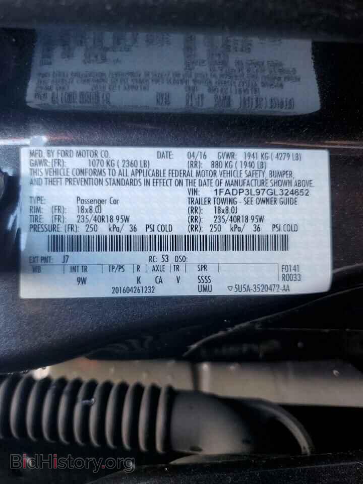 2016 FORD FOCUS - VIN: 1FADP3L97GL324652 - Фото 13