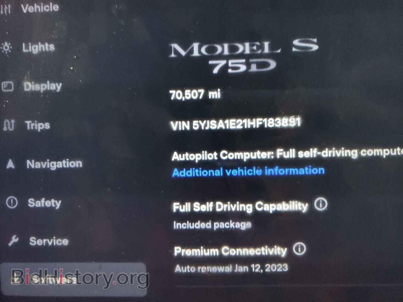 2017 TESLA MODEL S - VIN: 5YJSA1E21HF183881 - Photo 9
