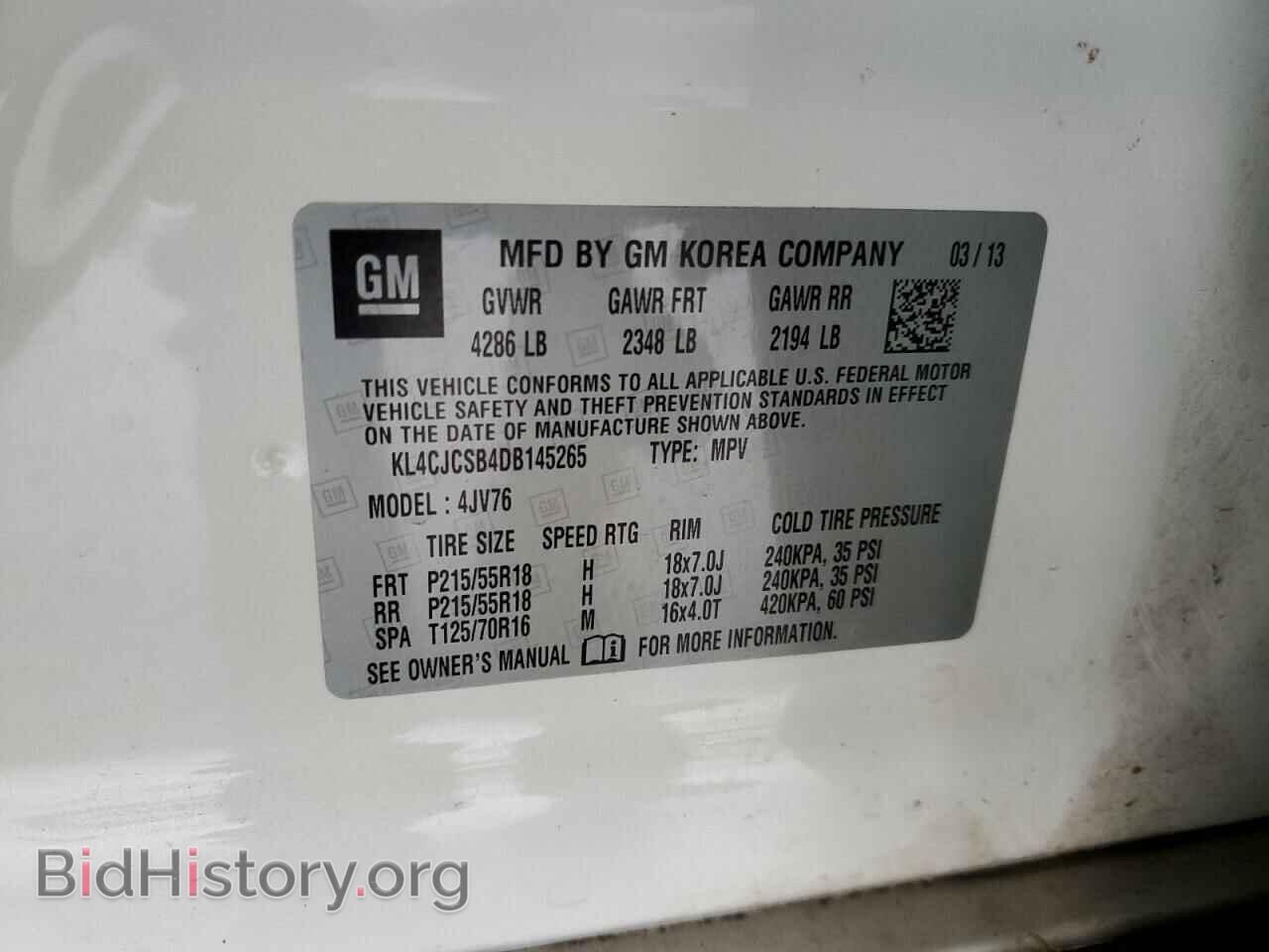 2013 BUICK ENCORE - VIN: KL4CJCSB4DB145265 - Photo 13