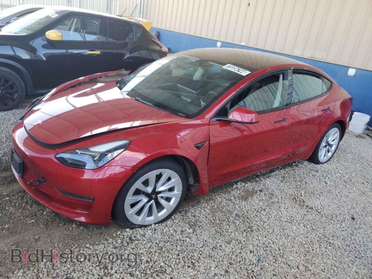 Photo 5YJ3E1EB5NF287228 - TESLA MODEL 3 2022