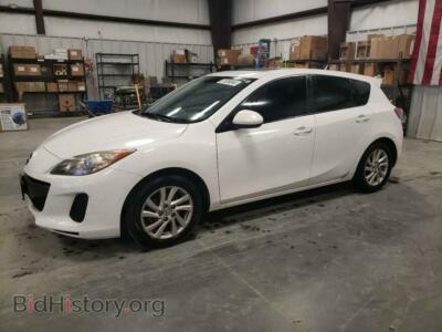 2012 Mazda 3 I, white — VIN JM1BL1L75C1645367, Copart