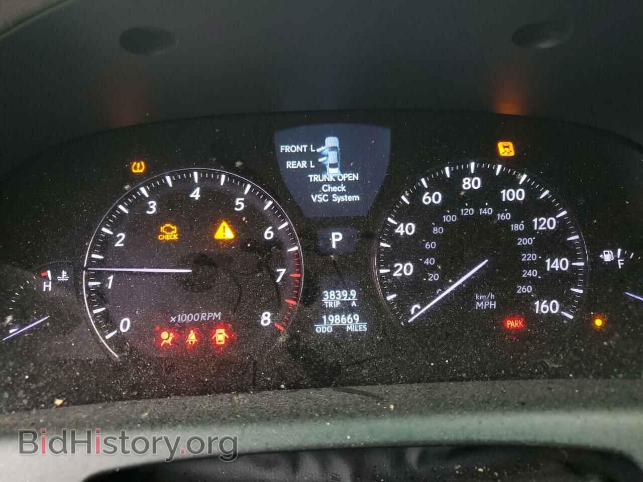 2008 LEXUS LS460 - VIN: JTHGL46F785029081 - Фото 9
