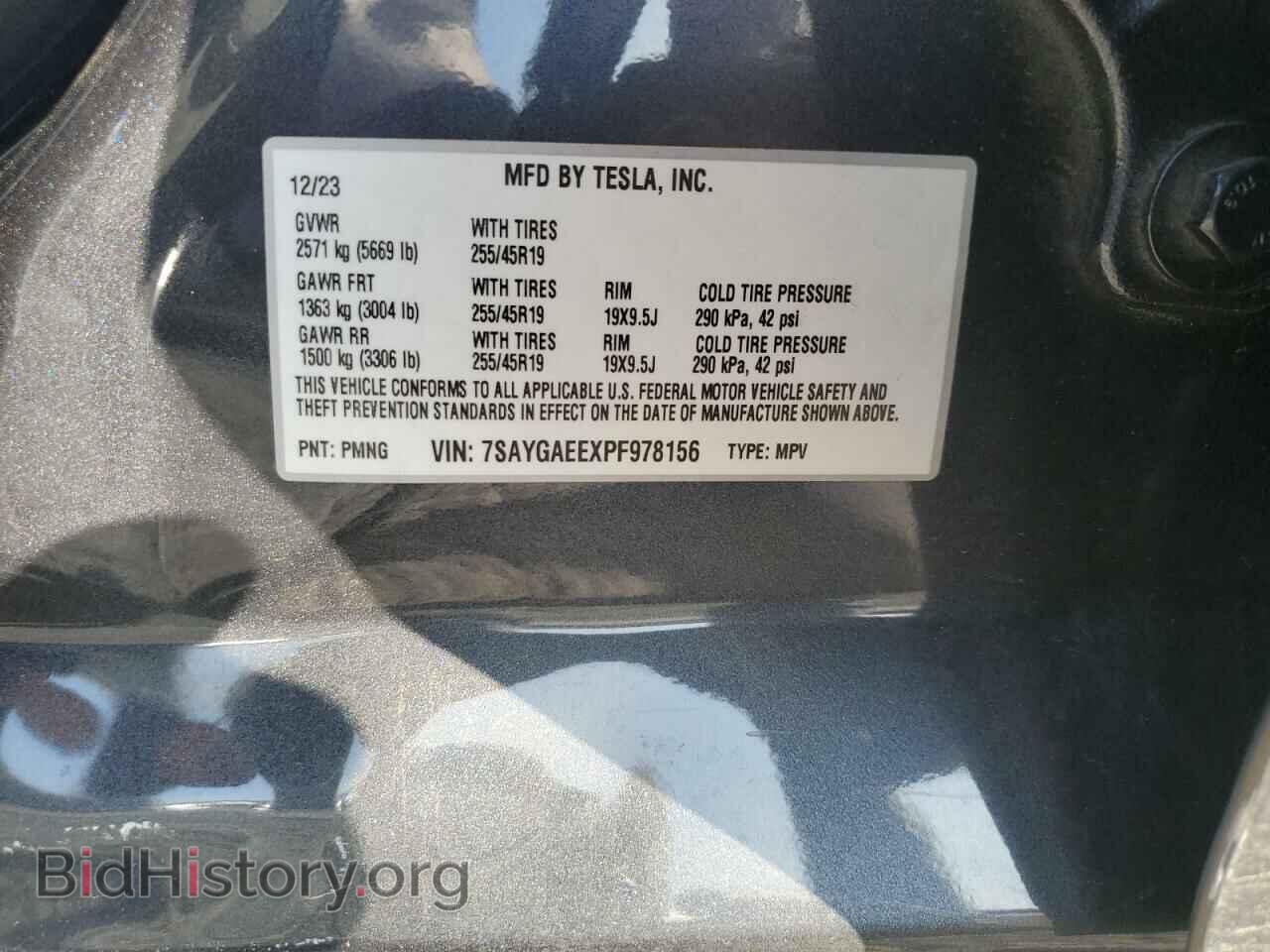 2023 TESLA MODEL Y - VIN: 7SAYGAEEXPF978156 - Фото 12