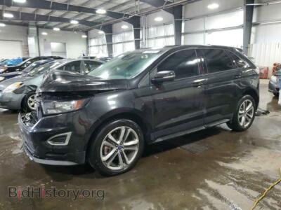 2015 Ford EDGE Sport, black — VIN 2FMTK4AP7FBC14755, Copart
