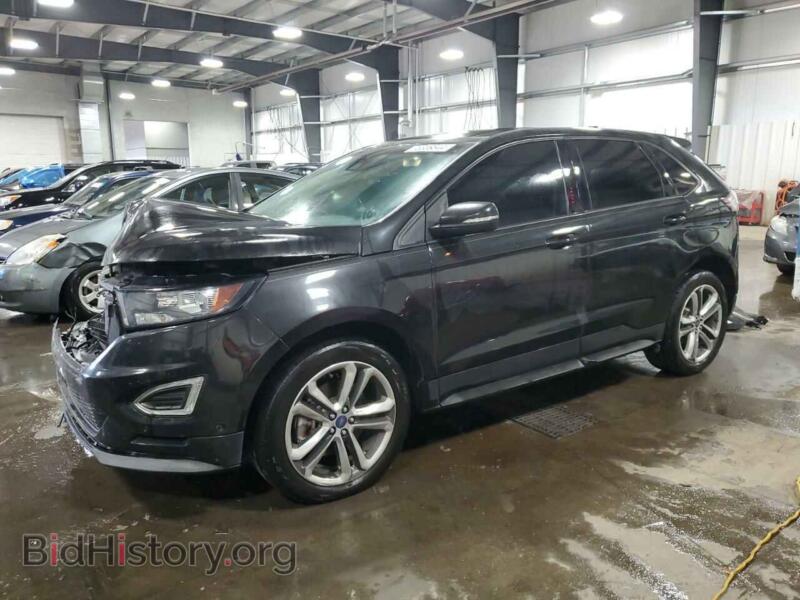 2015 Ford EDGE SPORT (VIN 2FMTK4AP7FBC14755) — photo 1 of 14, Copart, damage: front end